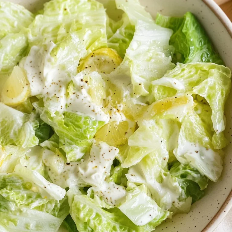 Eisbergsalat-Dressing mit Schmand und Zitrone